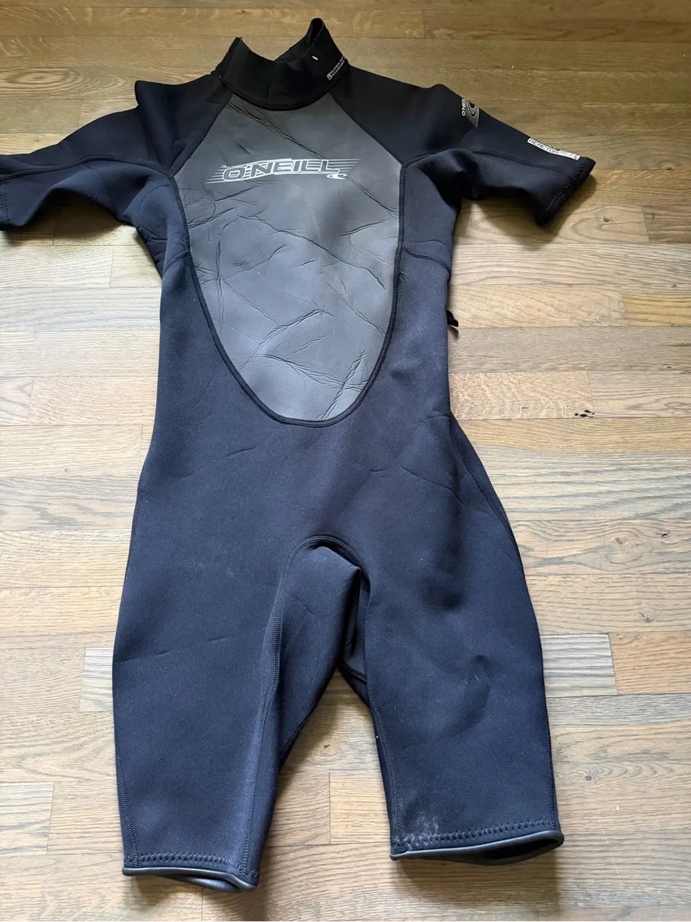 O'Neill Black Short-Sleeve Kids Wetsuit One-Piece